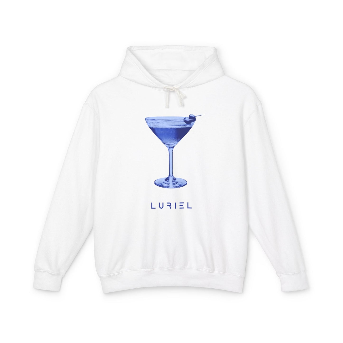 Hoodie White / S Blue Martini Unisex 100% Cotton Hooded Sweatshirt