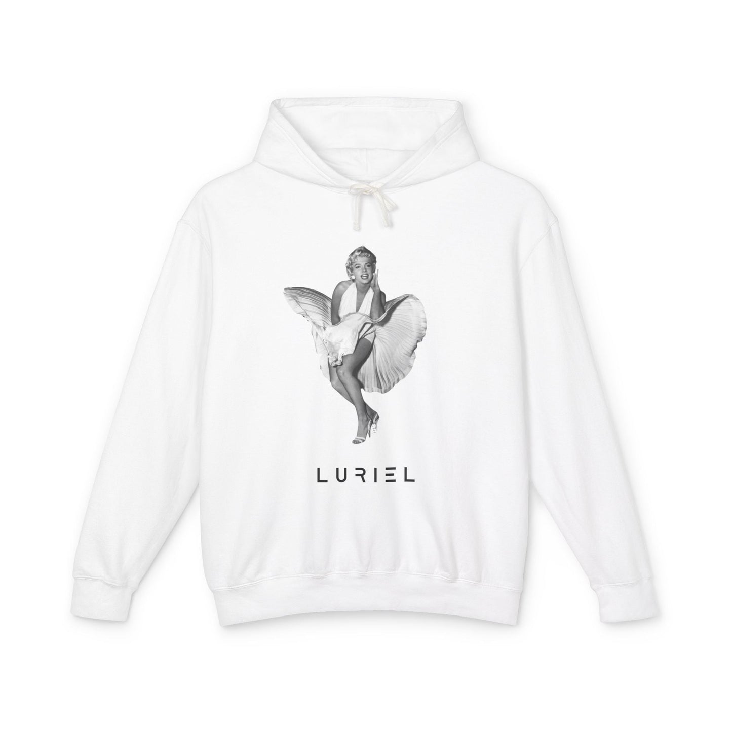 Hoodie White / S Glam 100% Cotton Hooded Sweatshirt