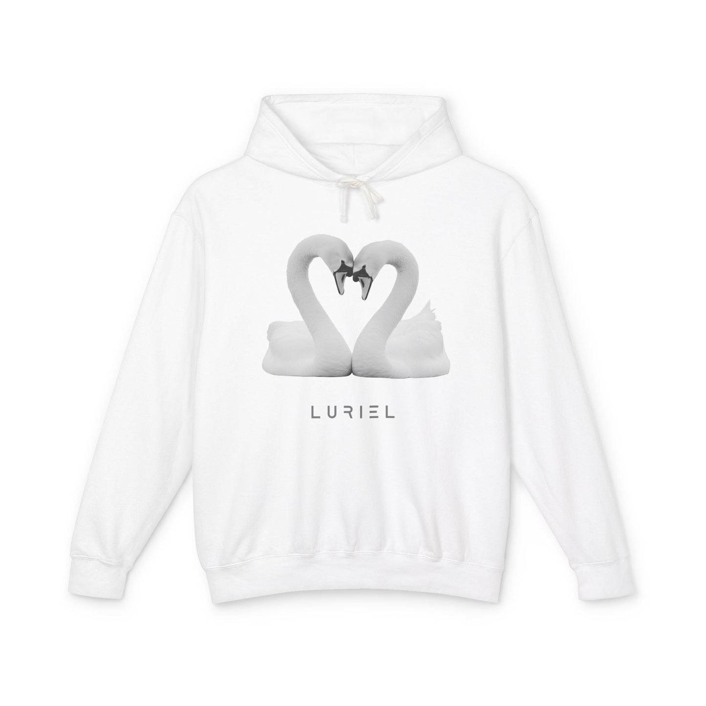 Hoodie White / S Love, Love, Love 100% Cotton Hooded Sweatshirt