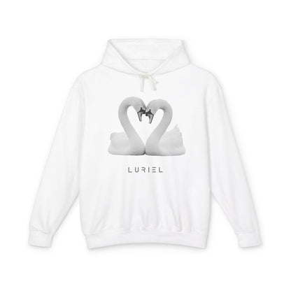 Hoodie White / S Love, Love, Love 100% Cotton Hooded Sweatshirt