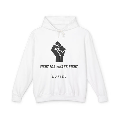 Hoodie White / S Never Give Up Unisex 100% Cotton Hooded Sweatshirt