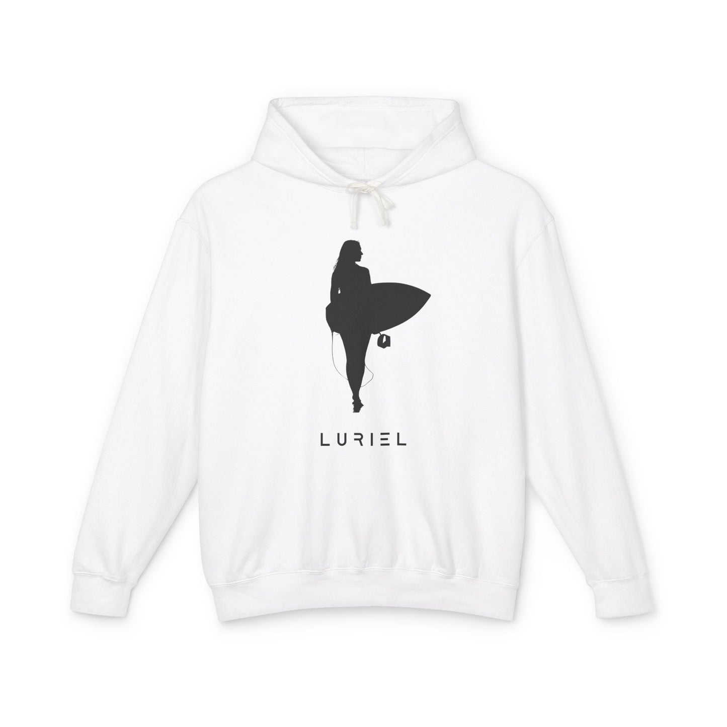 Hoodie White / S Surfer Girl Black Unisex 100% Cotton Hooded Sweatshirt