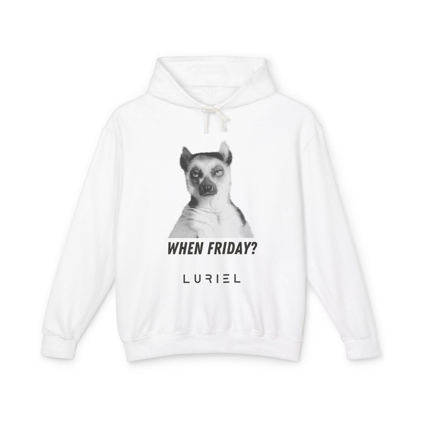 Hoodie White / S When Friday? 100% Cotton Unisex Hooded Sweatshirt