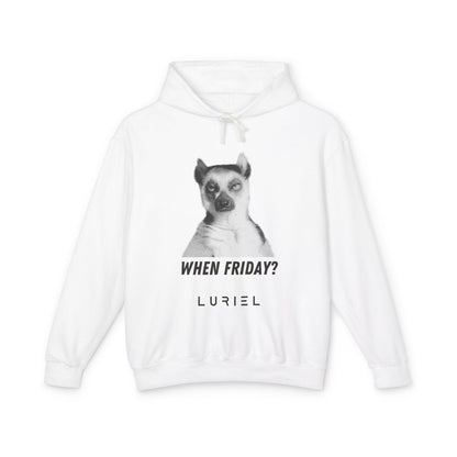 Hoodie White / S When Friday? 100% Cotton Unisex Hooded Sweatshirt