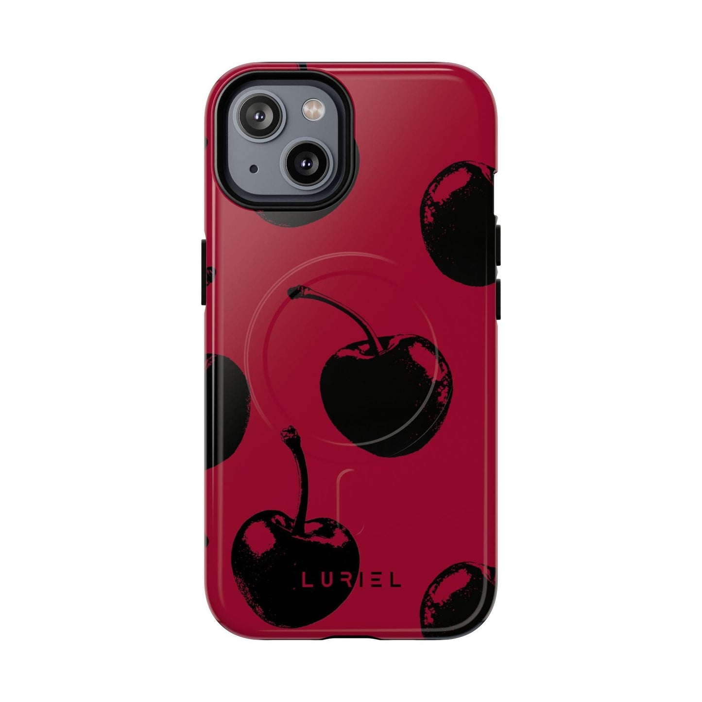 Phone Case iPhone 14 / Glossy Cherries Tough Magsafe Case