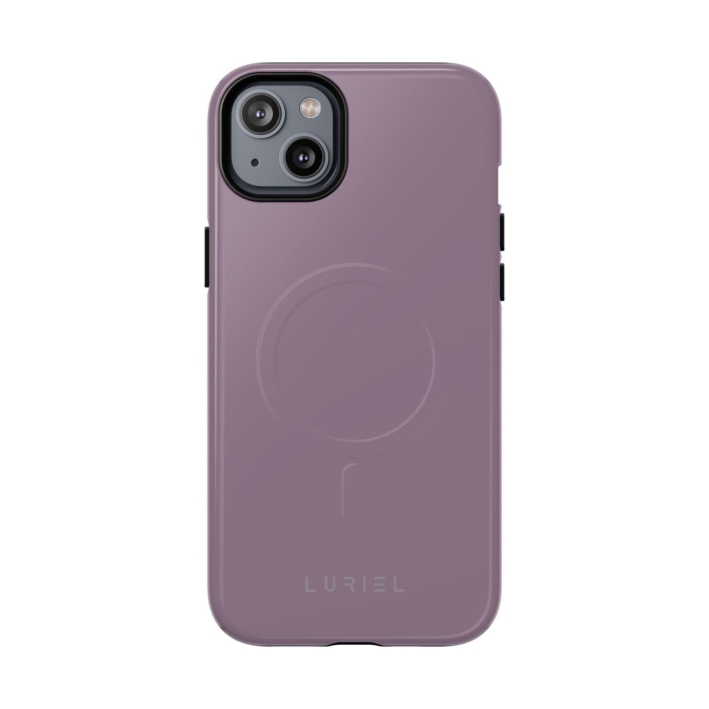 Phone Case iPhone 14 Plus / Glossy Mobster Purple Grey Tough Magsafe Case