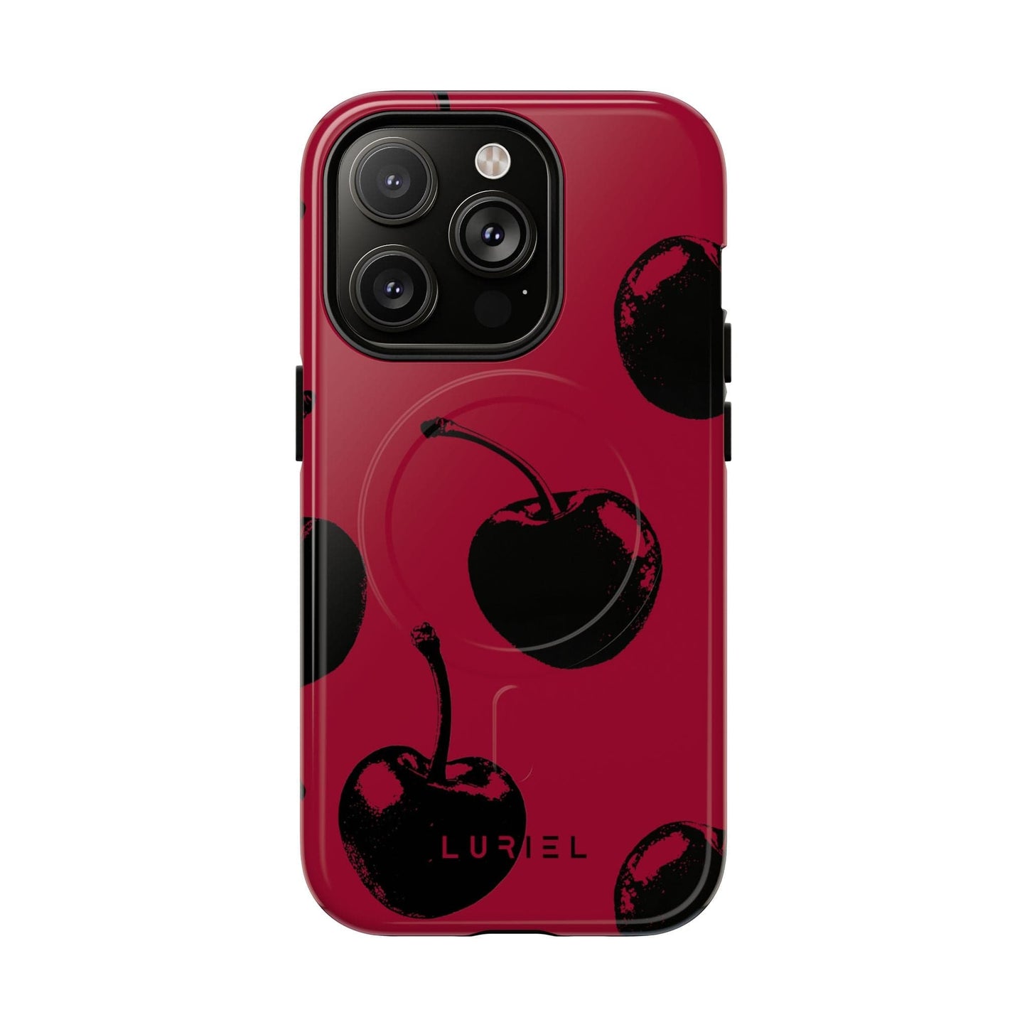Phone Case iPhone 14 Pro / Glossy Cherries Tough Magsafe Case