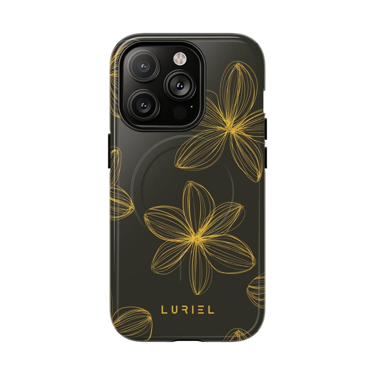Phone Case iPhone 14 Pro / Glossy Floral Aesthetic Tough Magsafe Case