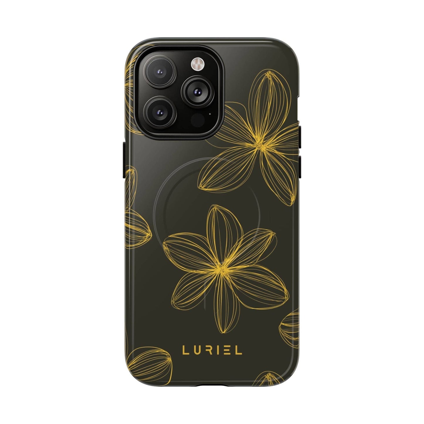 Phone Case iPhone 14 Pro Max / Glossy Floral Aesthetic Tough Magsafe Case