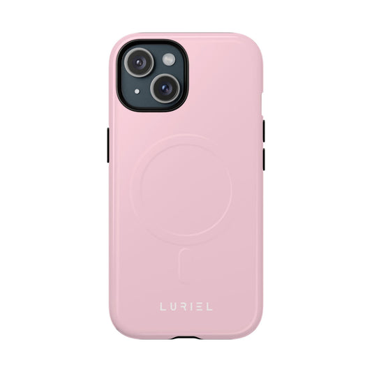 Phone Case iPhone 15 / Glossy Baby Pink Tough Magsafe Case