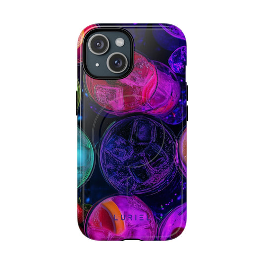 Phone Case iPhone 15 / Glossy Cocktail Hour Tough Magsafe Case