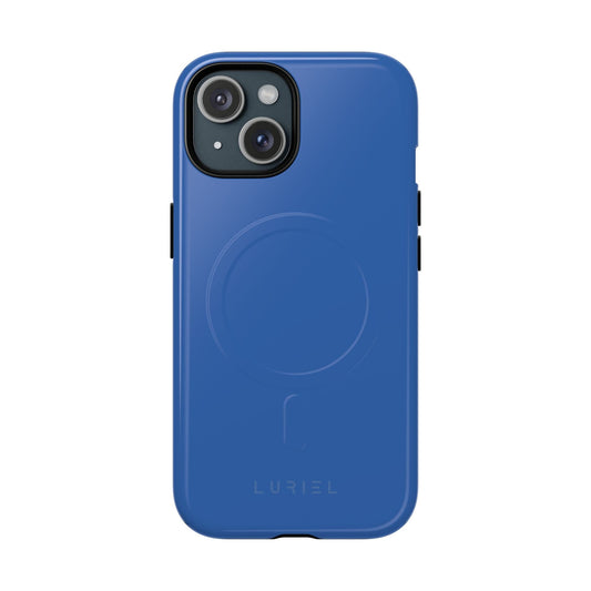 Phone Case iPhone 15 / Glossy Dusk Blue Tough Magsafe Case