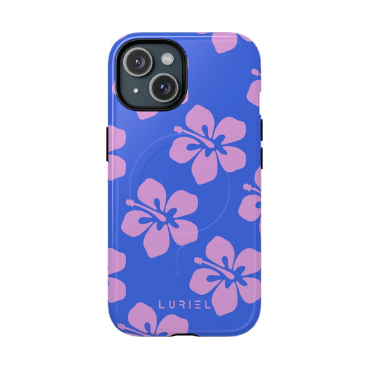 Phone Case iPhone 15 / Glossy Hawaiian Purple Tough Magsafe Case