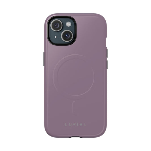 Phone Case iPhone 15 / Glossy Mobster Purple Grey Tough Magsafe Case