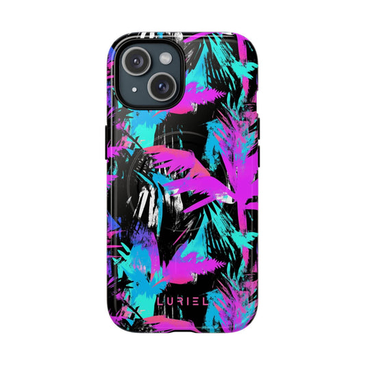 Phone Case iPhone 15 / Glossy Neon Jungagaze Tough Magsafe Cases