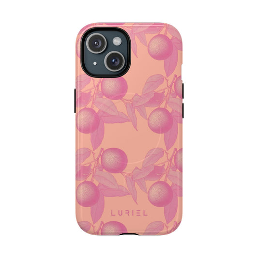 Phone Case iPhone 15 / Glossy Oranges Tough Magsafe Case
