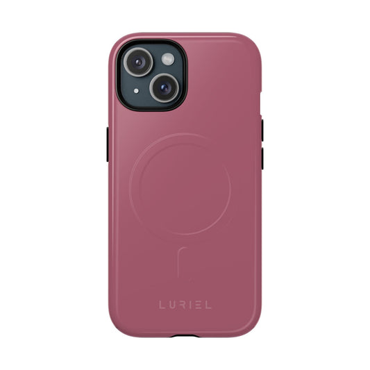 Phone Case iPhone 15 / Glossy Rose Taupe Tough Magsafe Case
