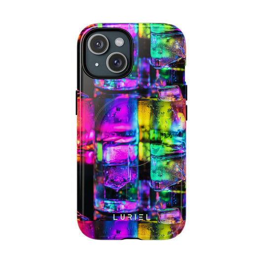 Phone Case iPhone 15 / Glossy Shots Fired Tough Magsafe Case