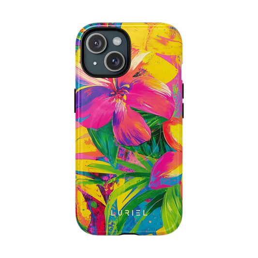 Phone Case iPhone 15 / Glossy Tropical Beauty Tough Magsafe Case