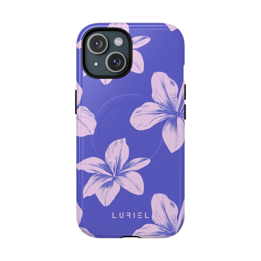 Phone Case iPhone 15 / Glossy Tropical Blue Tough Magsafe Case
