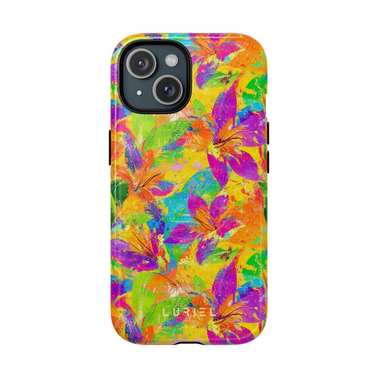 Phone Case iPhone 15 / Glossy Tropical Summer Tough Magsafe Case