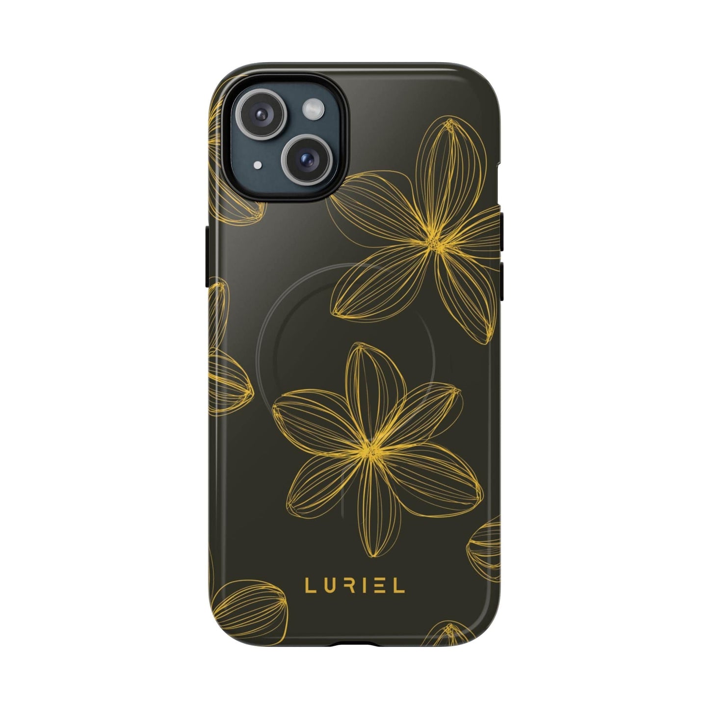 Phone Case iPhone 15 Plus / Glossy Floral Aesthetic Tough Magsafe Case