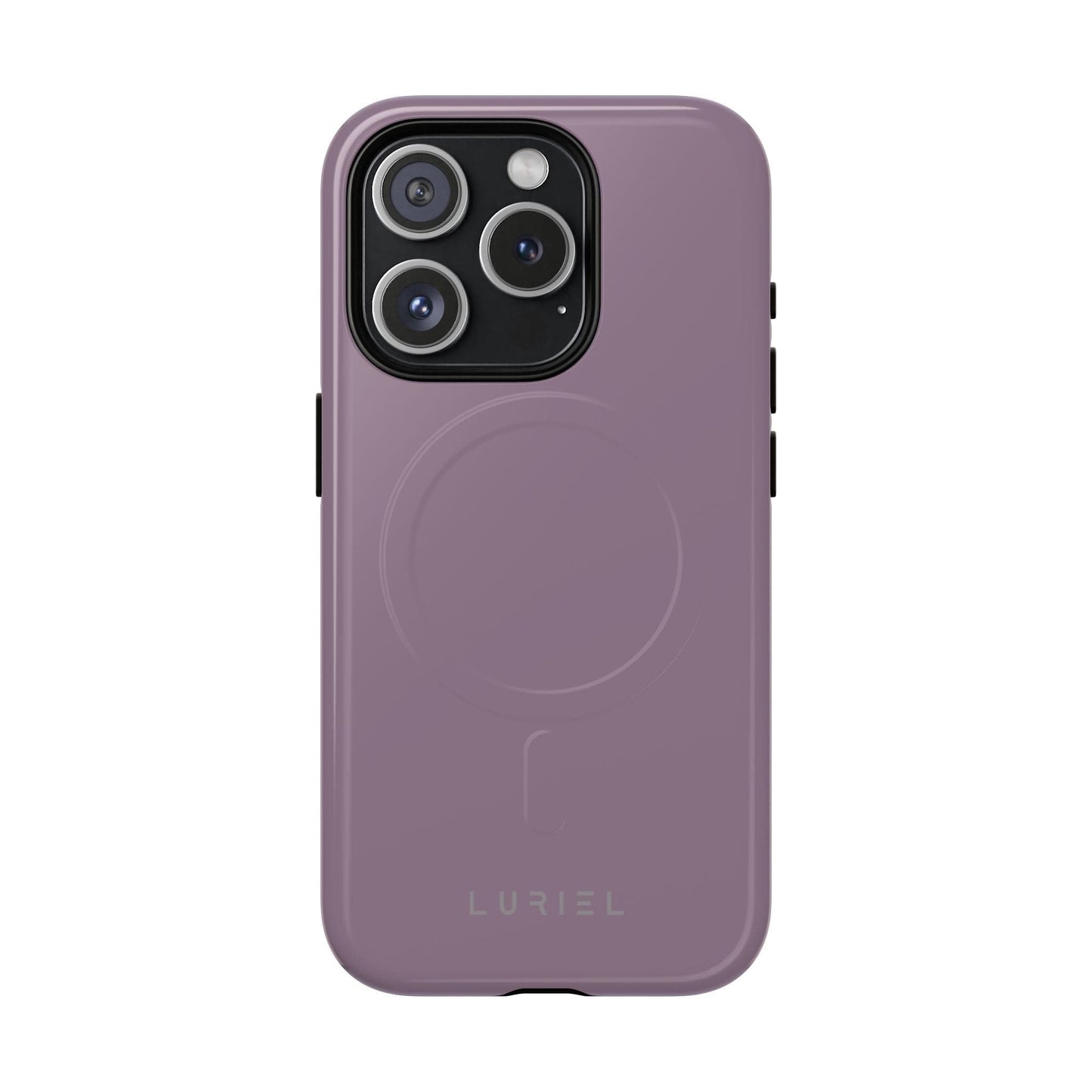Phone Case iPhone 15 Pro / Glossy Mobster Purple Grey Tough Magsafe Case