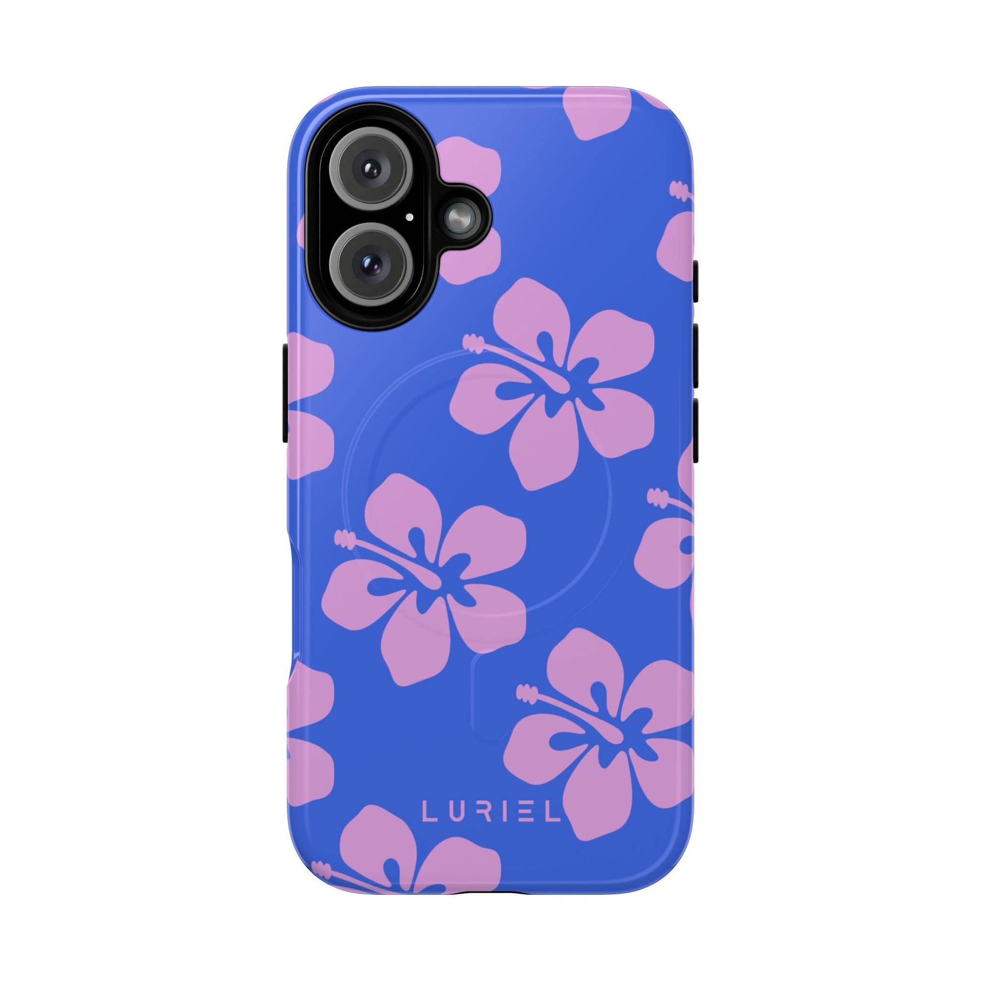 Phone Case iPhone 16 / Glossy Hawaiian Purple Tough Magsafe Case
