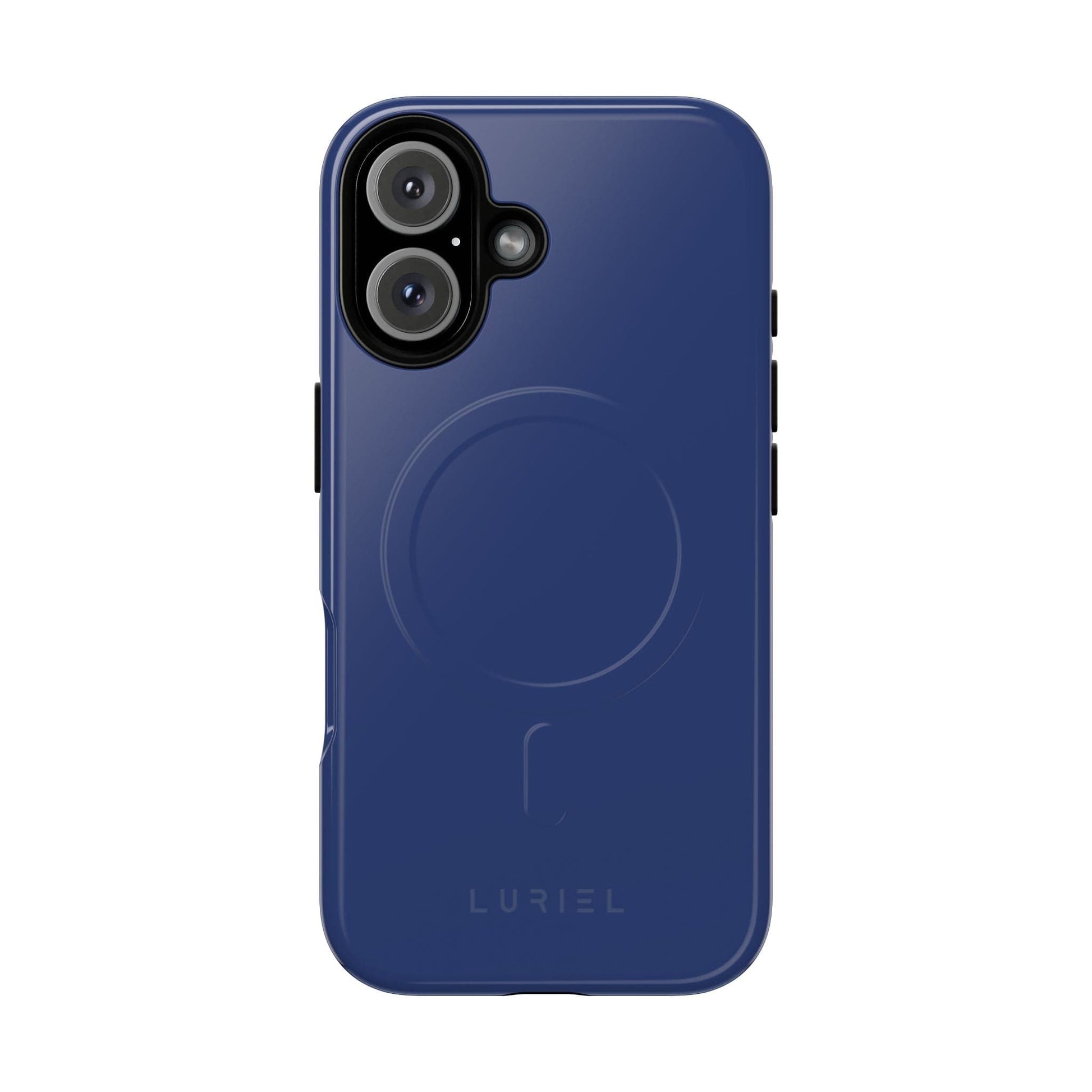Phone Case iPhone 16 / Glossy Rhino Grey Blue Tough Magsafe Case