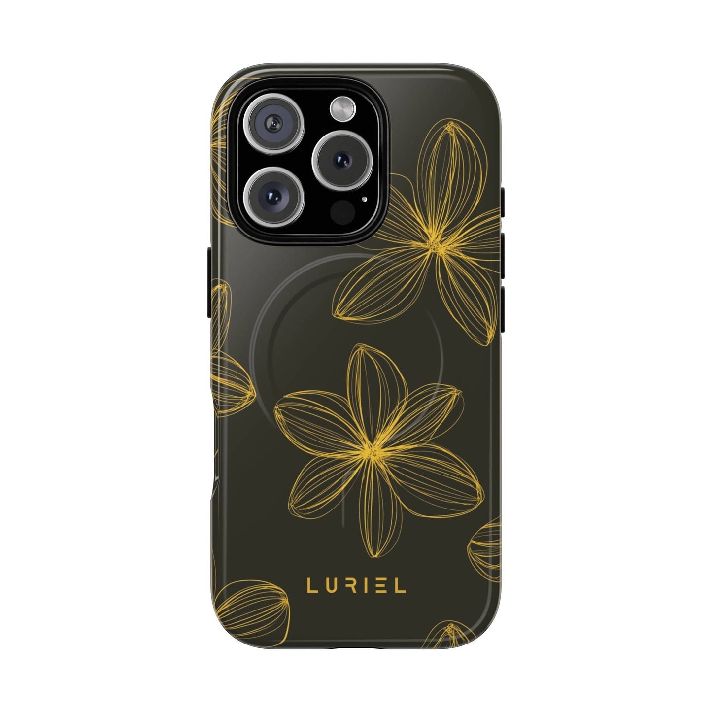 Phone Case iPhone 16 Pro / Glossy Floral Aesthetic Tough Magsafe Case
