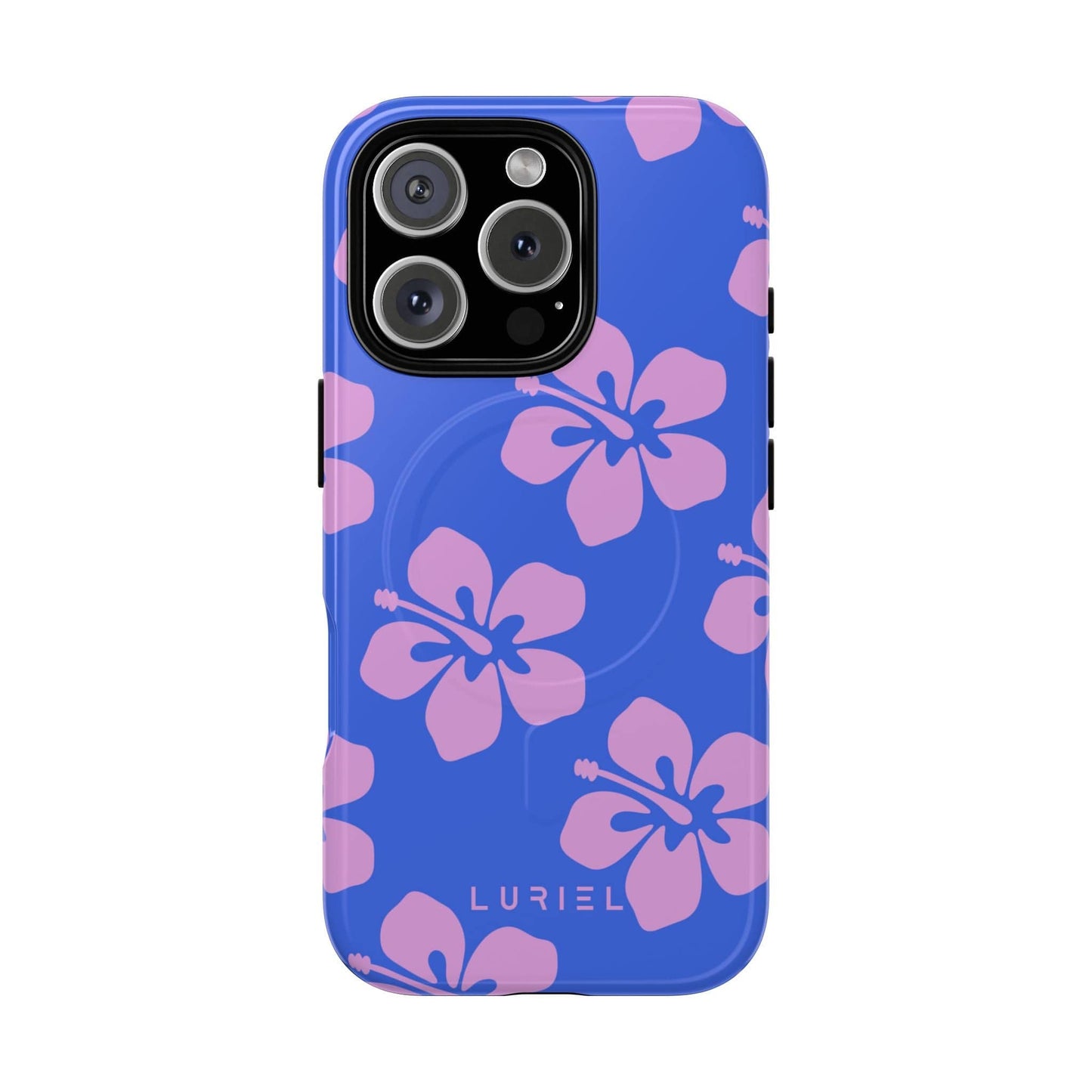 Phone Case iPhone 16 Pro / Glossy Hawaiian Purple Tough Magsafe Case