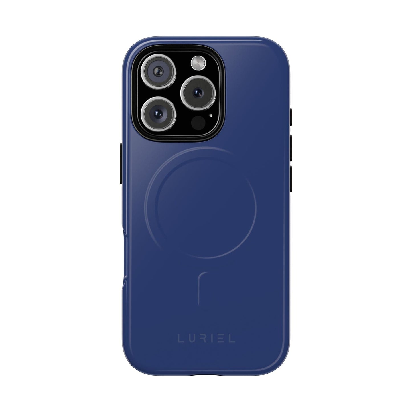 Phone Case iPhone 16 Pro / Glossy Rhino Grey Blue Tough Magsafe Case