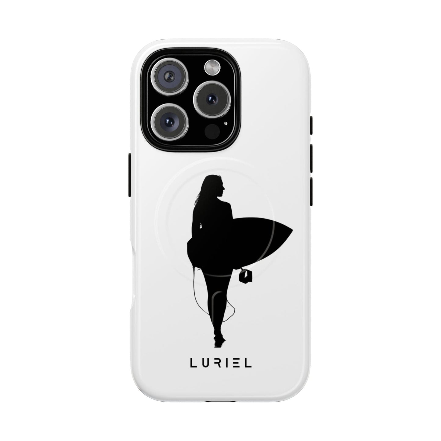 Phone Case iPhone 16 Pro / Glossy Surfer Girl Tough Magsafe Case