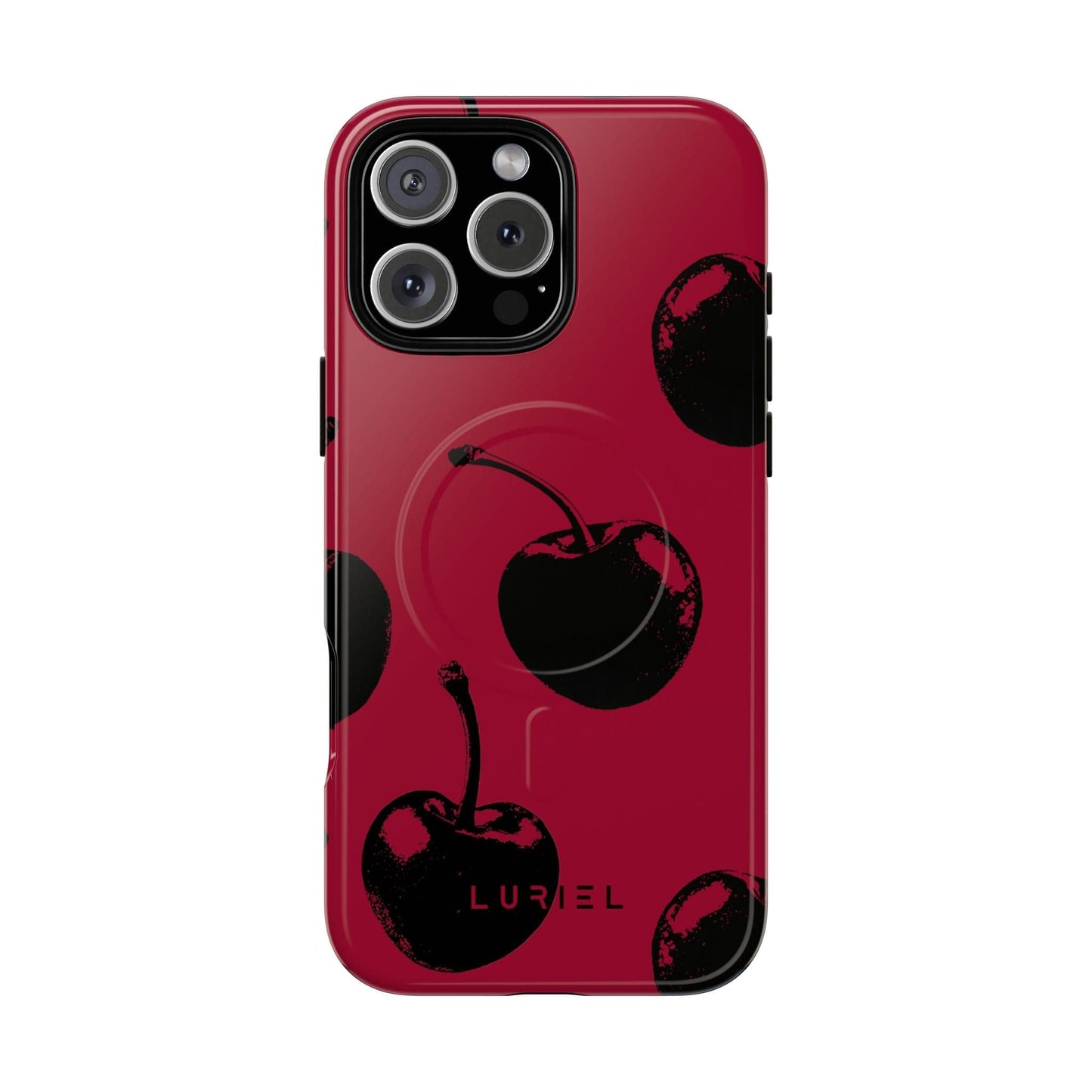 Phone Case iPhone 16 Pro Max / Glossy Cherries Tough Magsafe Case