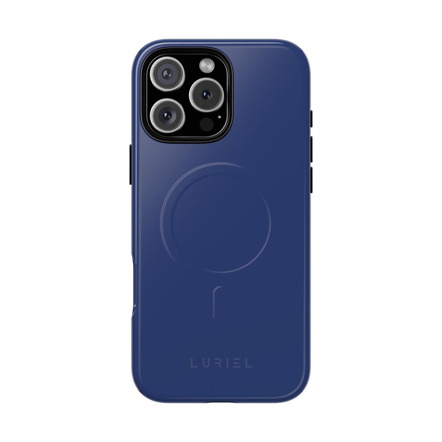 Phone Case iPhone 16 Pro Max / Glossy Rhino Grey Blue Tough Magsafe Case
