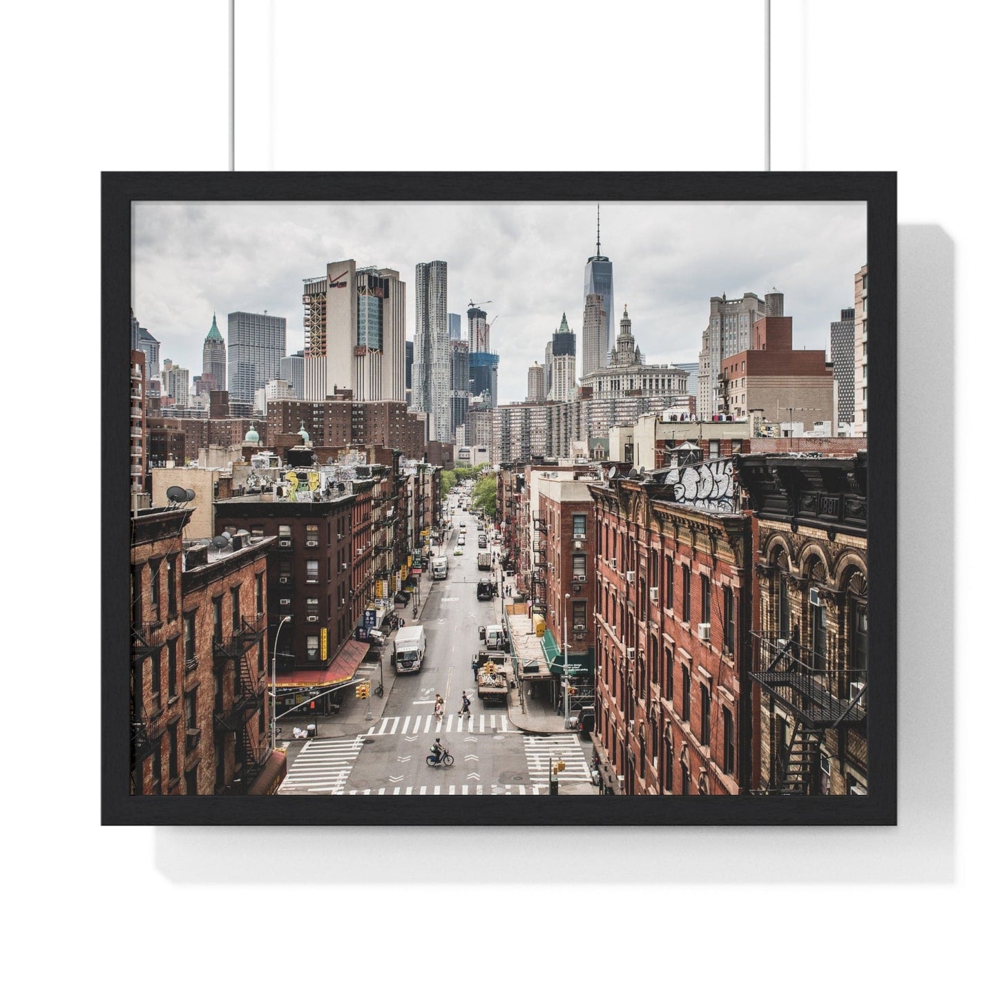 Poster 20" x 16" / Black City Road, Framed Print