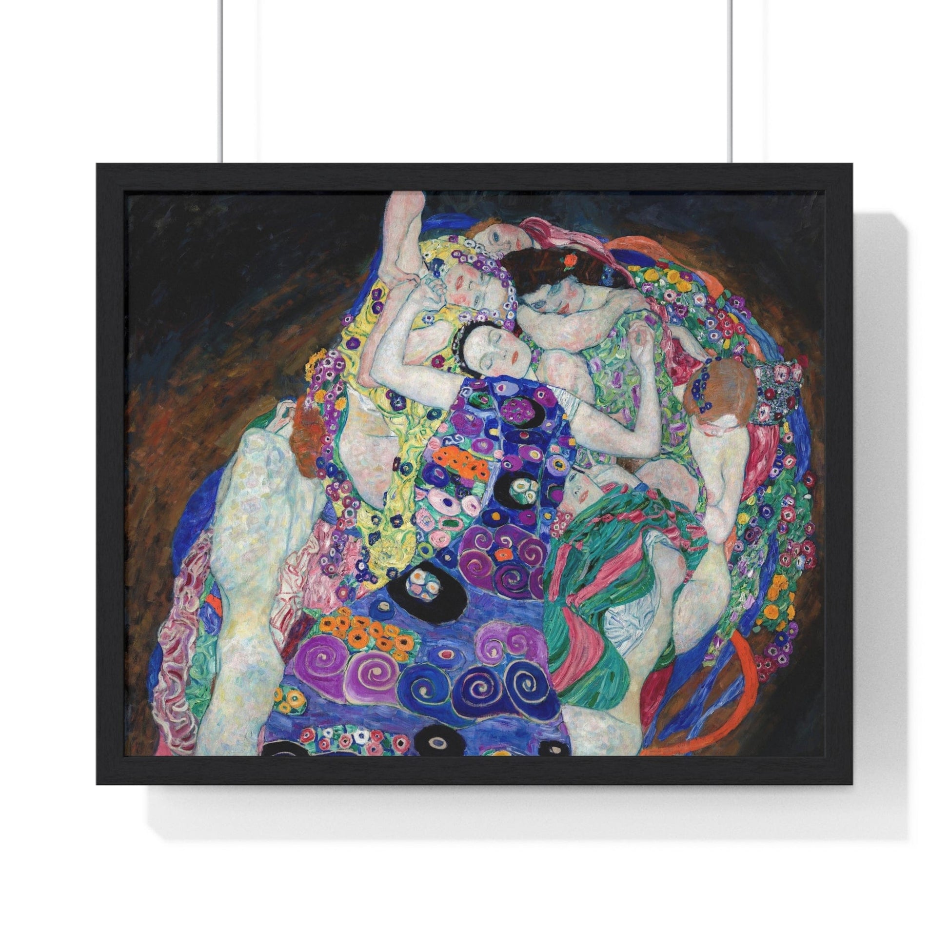Poster 20" x 16" / Black Gustav Klimt's The Virgin (1913), Framed Print