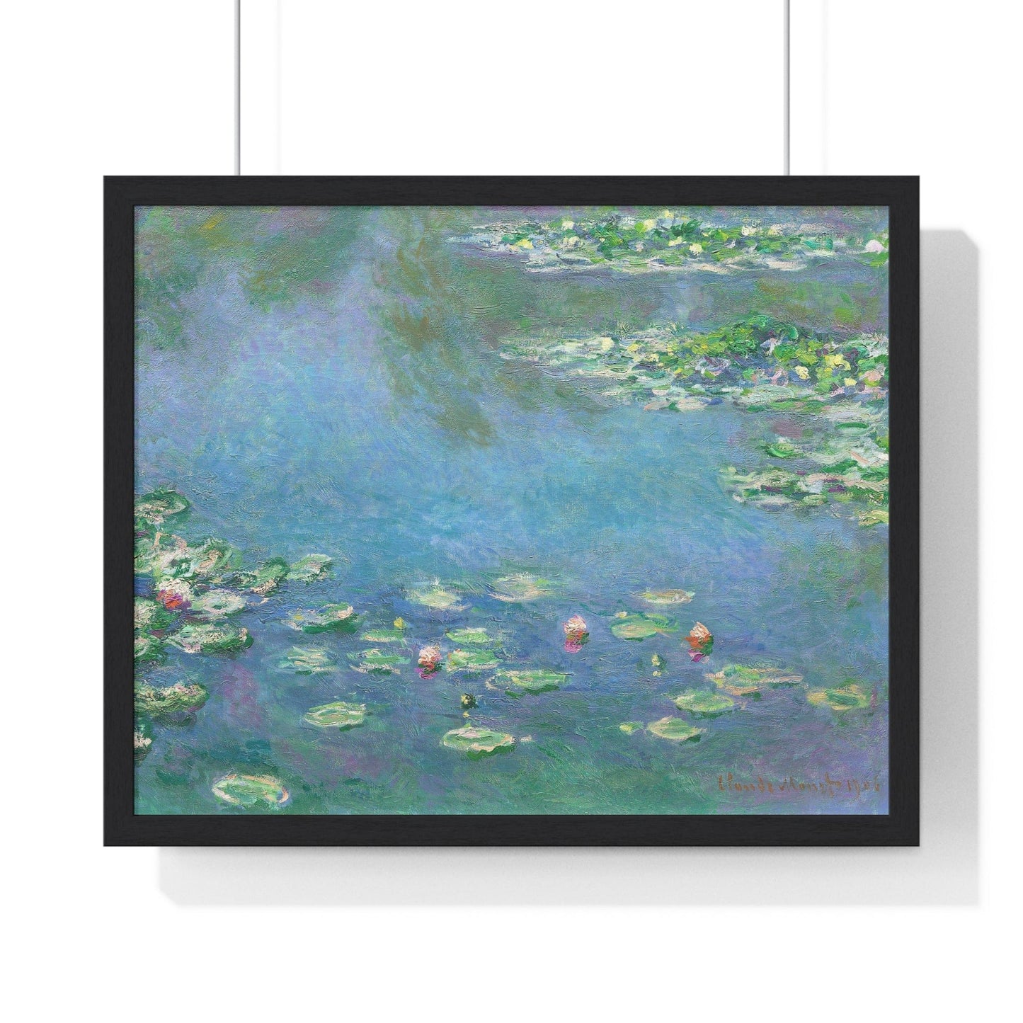 Poster 20" x 16" / Black Water Lilies by Claude Monet, Framed Print