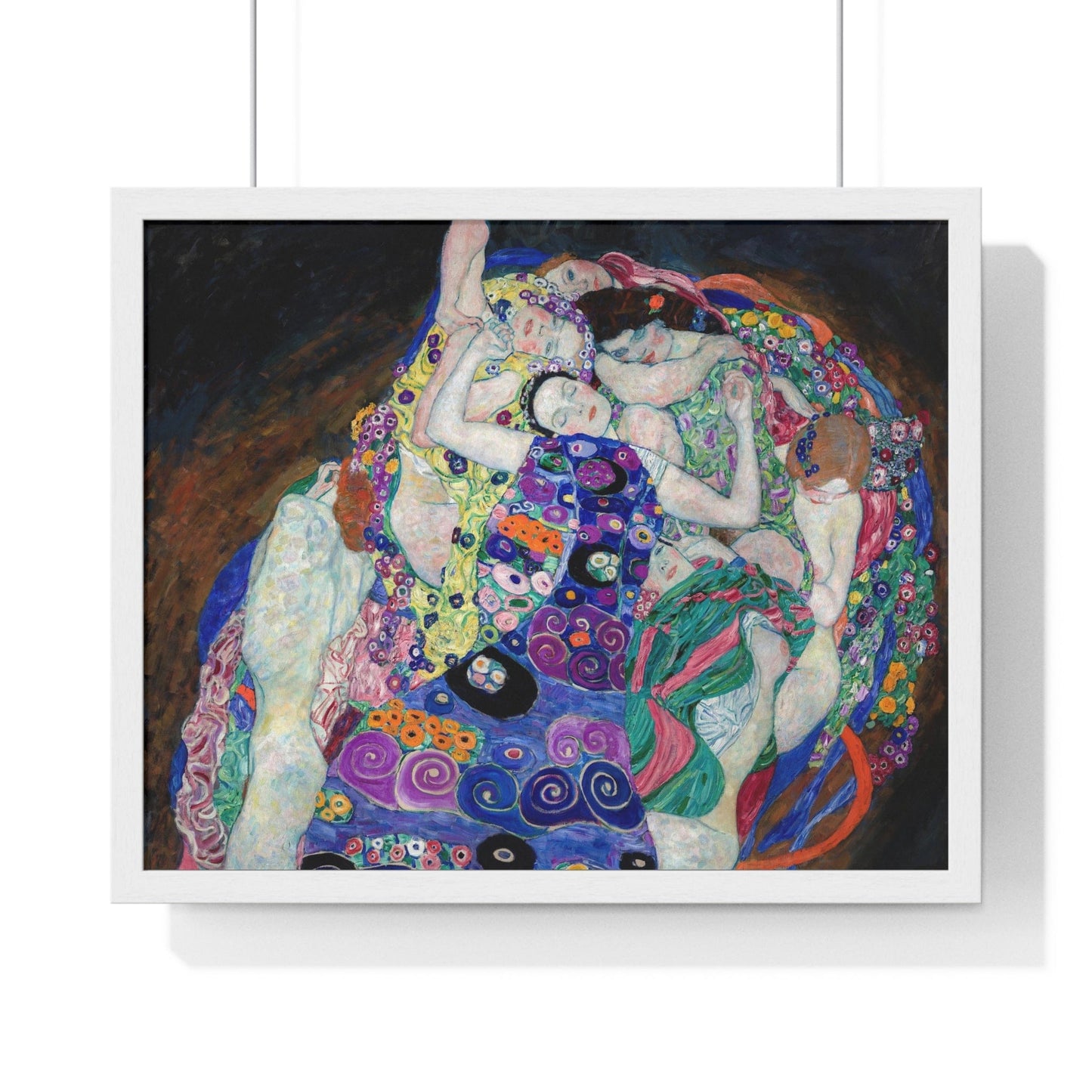 Poster 20" x 16" / White Gustav Klimt's The Virgin (1913), Framed Print