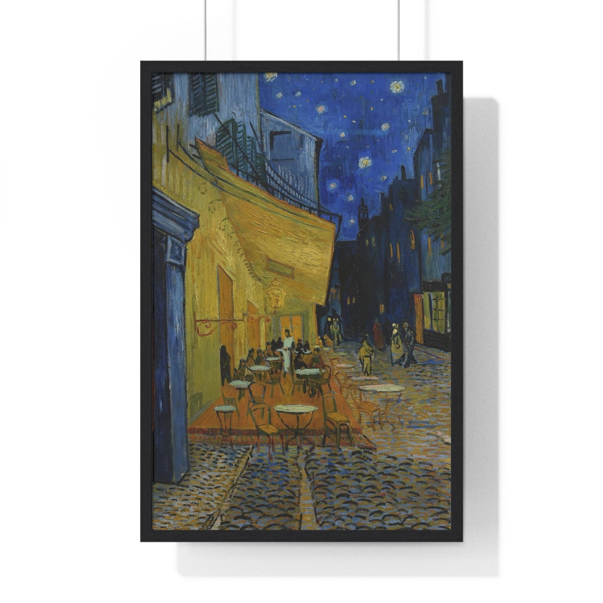 Poster 20" x 30" / Black Place Du Forum, Vincent Van Gogh, Framed Print