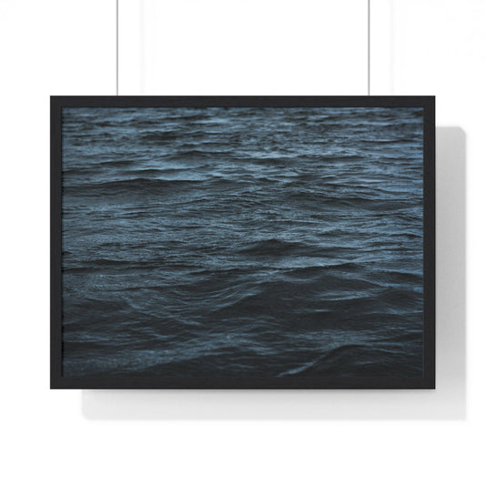 Poster 24″ x 18″ / Black Dark Lake, Framed Print