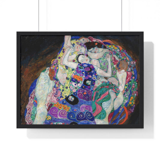 Poster 24″ x 18″ / Black Gustav Klimt's The Virgin (1913), Framed Print
