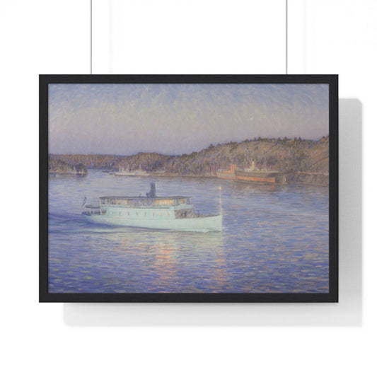 Poster 24″ x 18″ / Black The White Boat by Prince Eugen, Framed Print