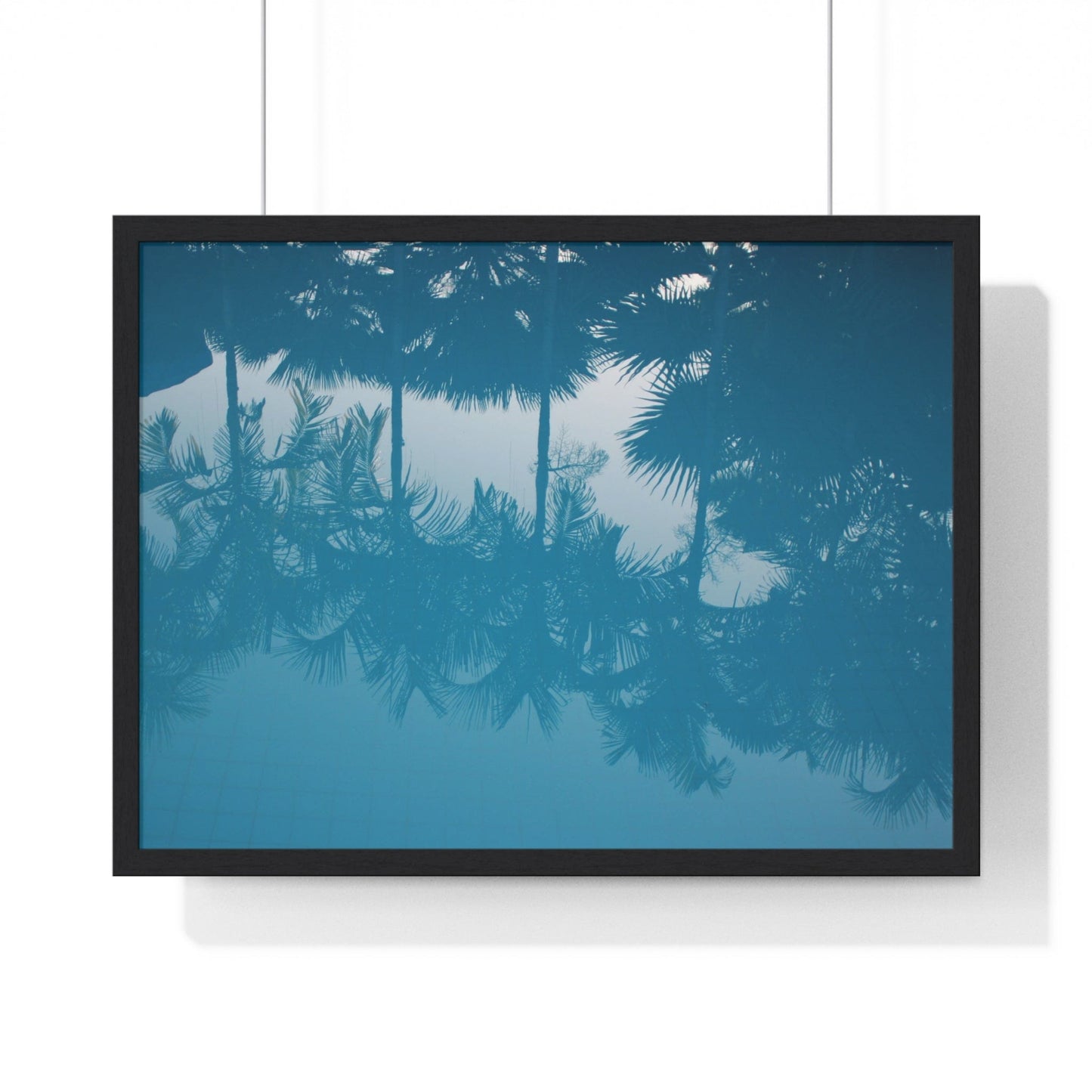 Poster 24″ x 18″ / Black Tree Shadow In A Pool Framed Print