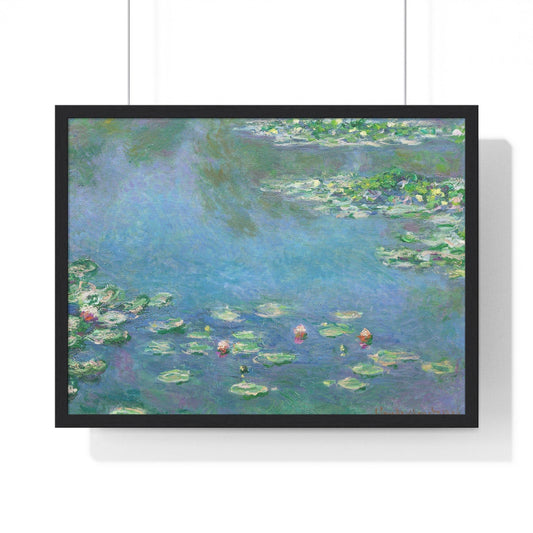 Poster 24″ x 18″ / Black Water Lilies by Claude Monet, Framed Print