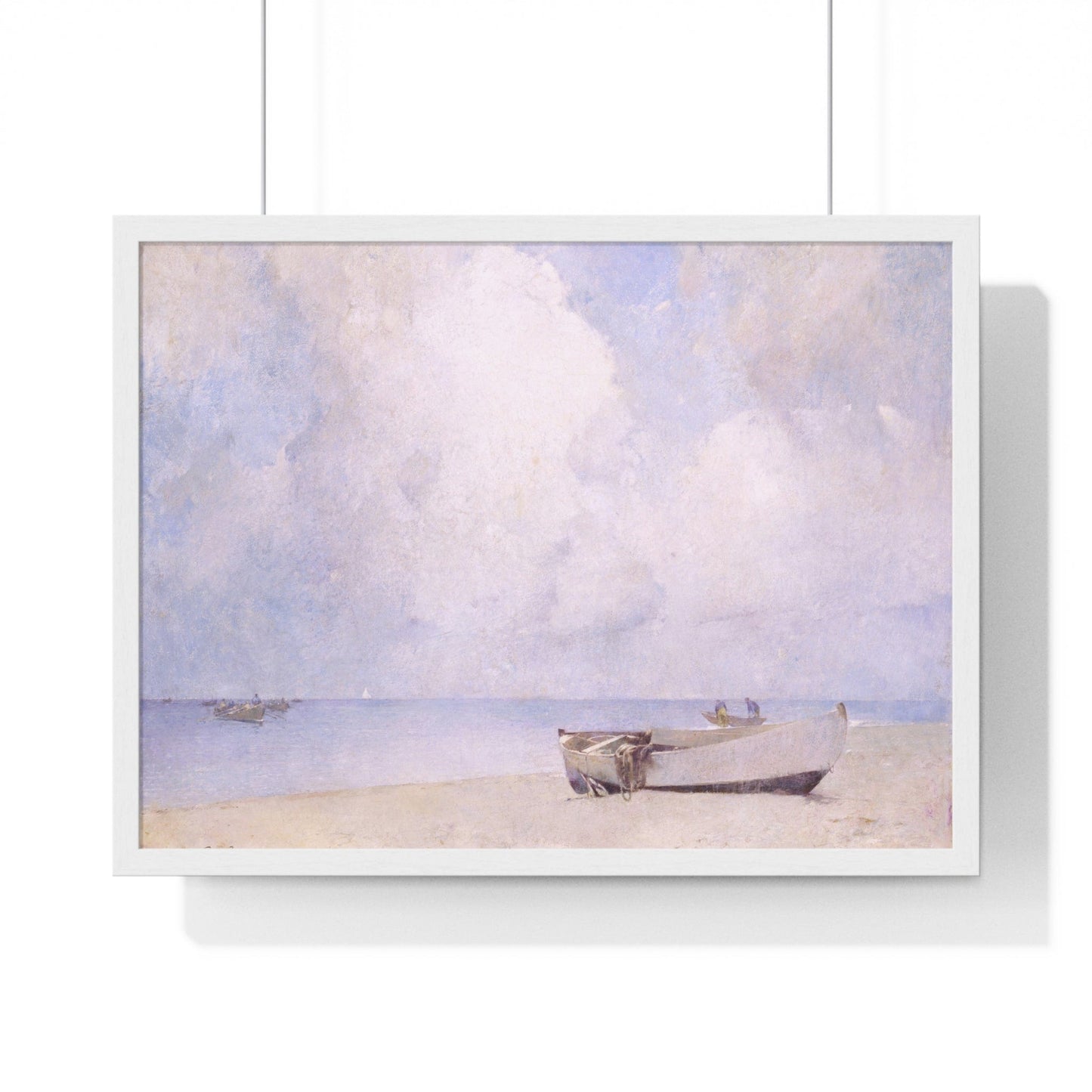 Poster 24″ x 18″ / White The South Strand by Emil Carlsen, Framed Print