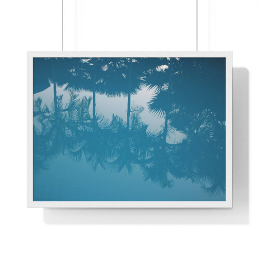 Poster 24″ x 18″ / White Tree Shadow In A Pool Framed Print