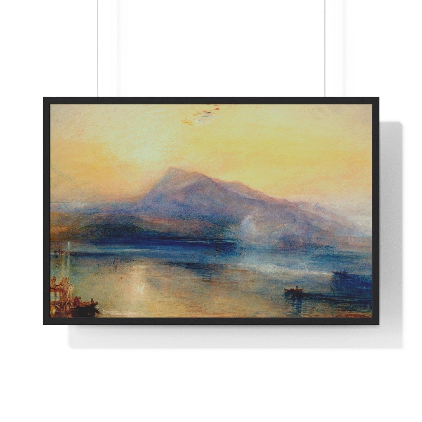 Poster 36″ x 24″ / Black JMW Turner - The Dark Rigi, the Lake of Lucerne, Framed Print