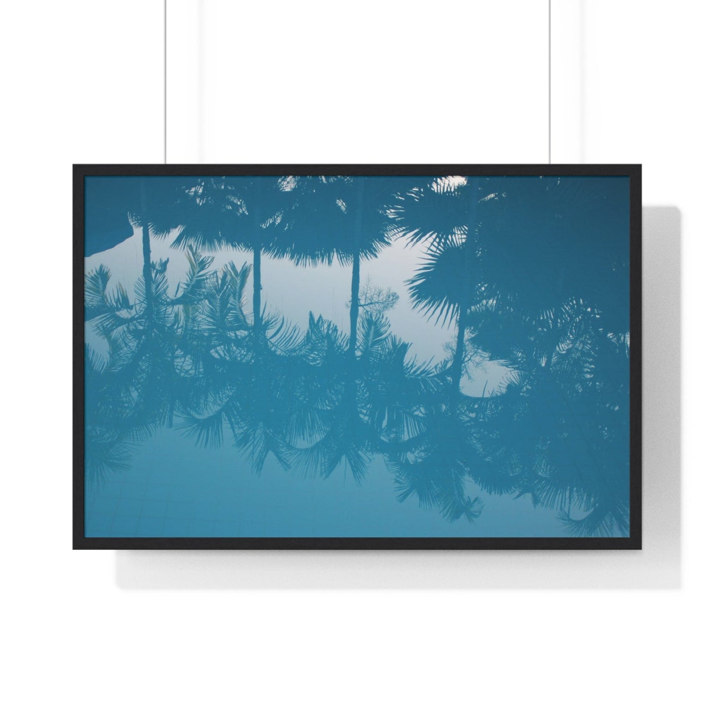 Poster 36″ x 24″ / Black Tree Shadow In A Pool Framed Print