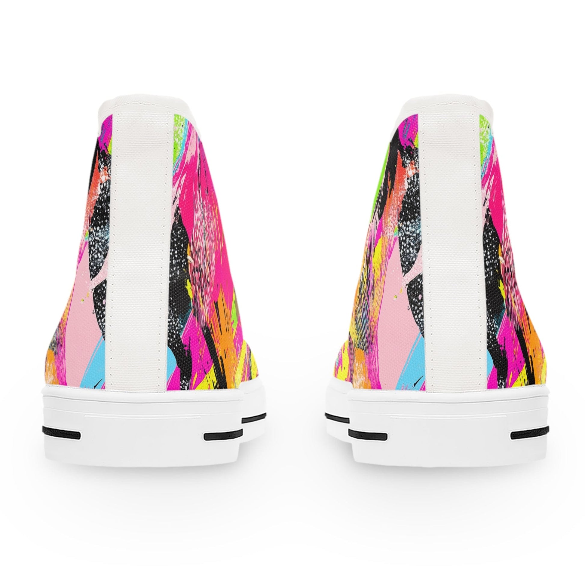Shoes Abstract Pink Women's High Top Sneakers